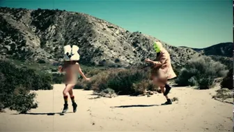 The Naked Bunny Project in the desert (censored version)