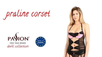 PASSION FREE YOUR SENSES Devil collection – Praline corset lingerie