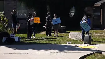 "Blowjob is job!" -- Anti-Liberal sex worker protest @ Main St. W. Fortinos in Hamilton, ON #4