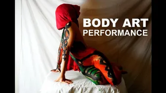 BODY ART - LIVE PERFORMANCE to Claude Debussy's music . БОДИАРТ ПЕРФОРМАНС под музыку Клода Дебюсси