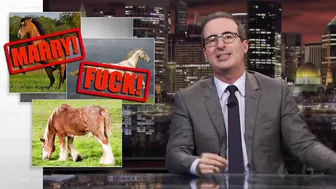 And Now This: John Oliver Wants to Fuck That Horse #3