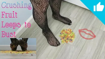 Crushing Fruit Loops to Dust *Fetish -ASMR* Trampling and Dancing over Cereal in Stockings! 18+