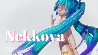 【MMD R18】Nekkoya / Miku Bikini【紳士】