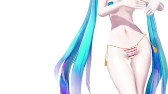 【MMD R18】Nekkoya / Miku Bikini【紳士】 #2