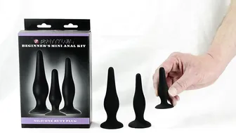 Unboxing Beginner Anal plug kit great first time anal toy kit small size Butt plugs #2