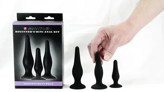 Unboxing Beginner Anal plug kit great first time anal toy kit small size Butt plugs #3