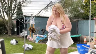 BBW ADELESEXYUK DOING THE WASH DASH #4