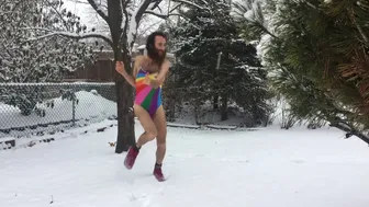 Getting Naked in the Snow Because I got nothing better to do.