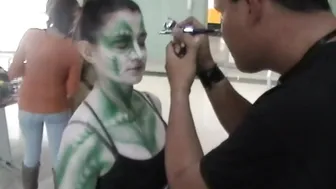 FEMALE ALIEN BODYPAINT #3