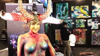 Live Body Paint @ Chocolate And Art Show DTLA Feb 2020 #2