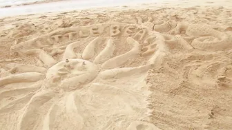 Clothing optional Little Beach Sand art #3