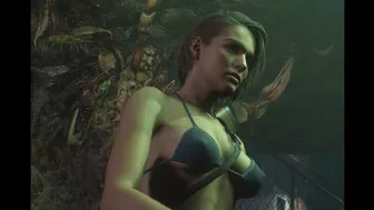 Jill Valentine gets infected (bikini mod) HD + 60FPS Ultra setting RE3 Remake