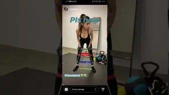 Mia Khalifa EXERCISES AT HOME