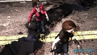 Jill valentine And claire redfield sexy dance #2