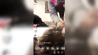 Girl twerkks buttnaked On richthekid instagram Livee part2 #3