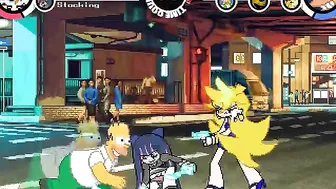 mugen battle:panty and stocking vs team homer #2