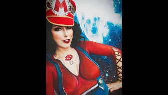 Mario Body Paint