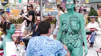 Times Square Body Painting #-2 #4