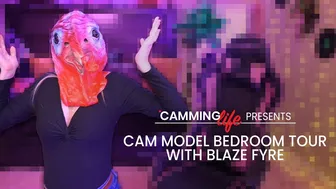 Cam Model Bedroom Tour with Blaze Fyre | Camming Life