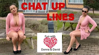 Worst chat up lines in mini dress worn by Curvy woman | Mature woman in mini dress so over 18's only