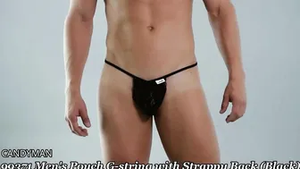 Candyman 99371 Mens Pouch Gstring with Strappy Back - Johnnies Closet #3